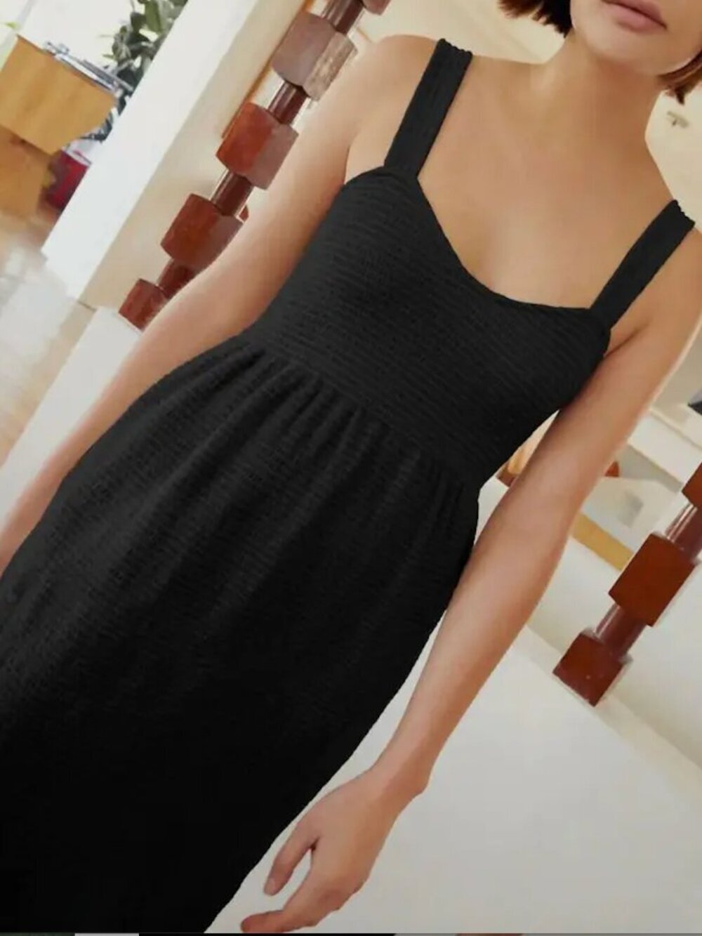 Nation LTD Los Angeles Harmony Dress Black  Smocked Size XS Going Out Wedding